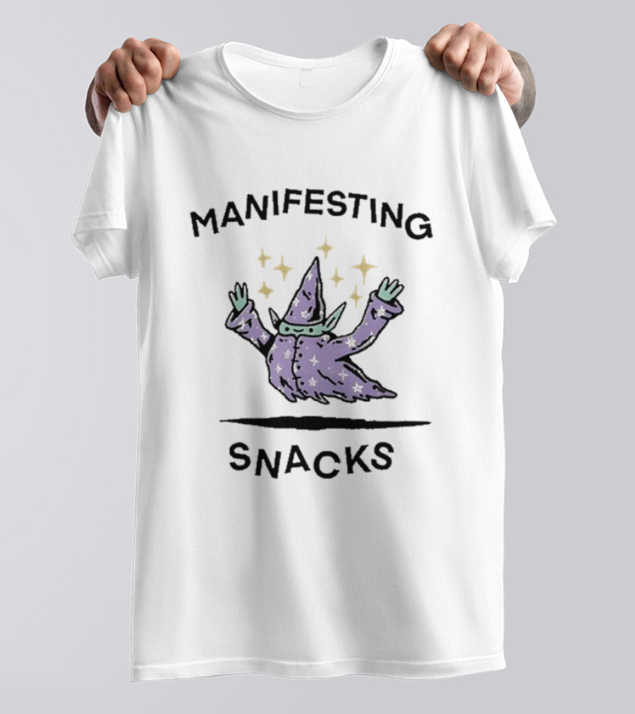 Wizard Of Barge Manifesting Snacks Stars Magic T-Shirt