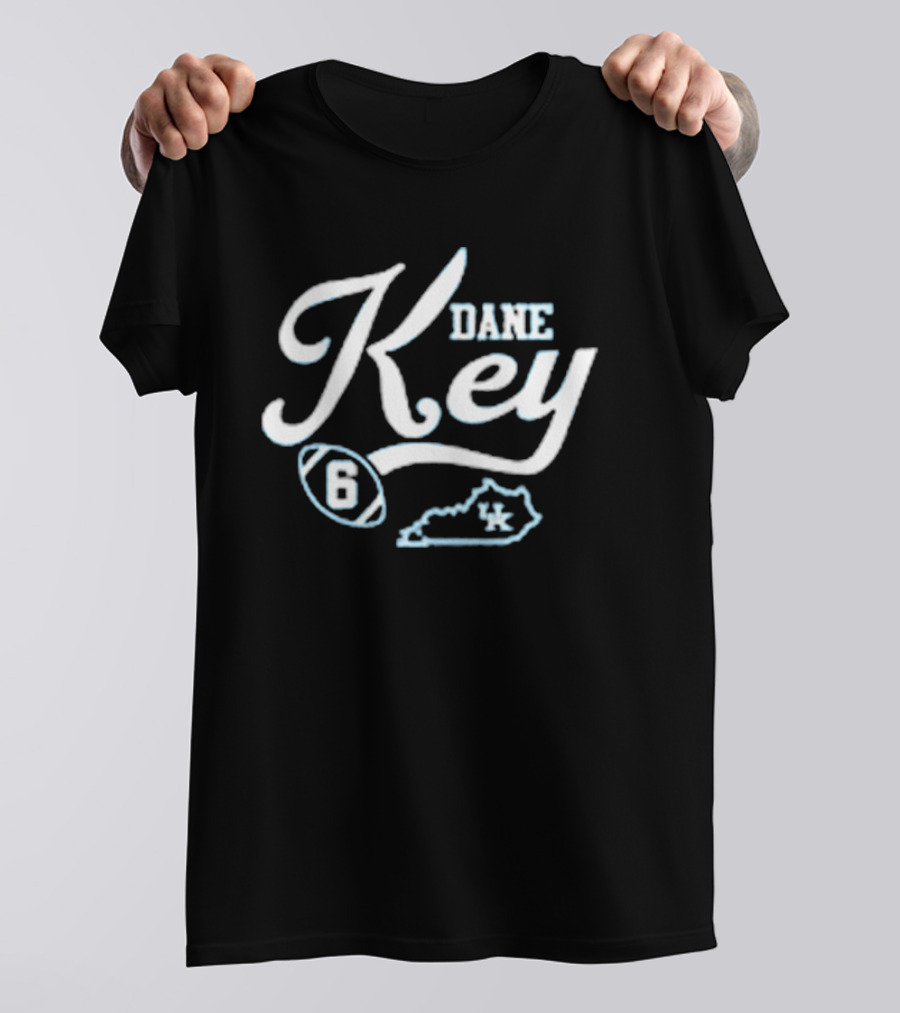 Kentucky Dane Key 6 UK Football Script T-Shirt