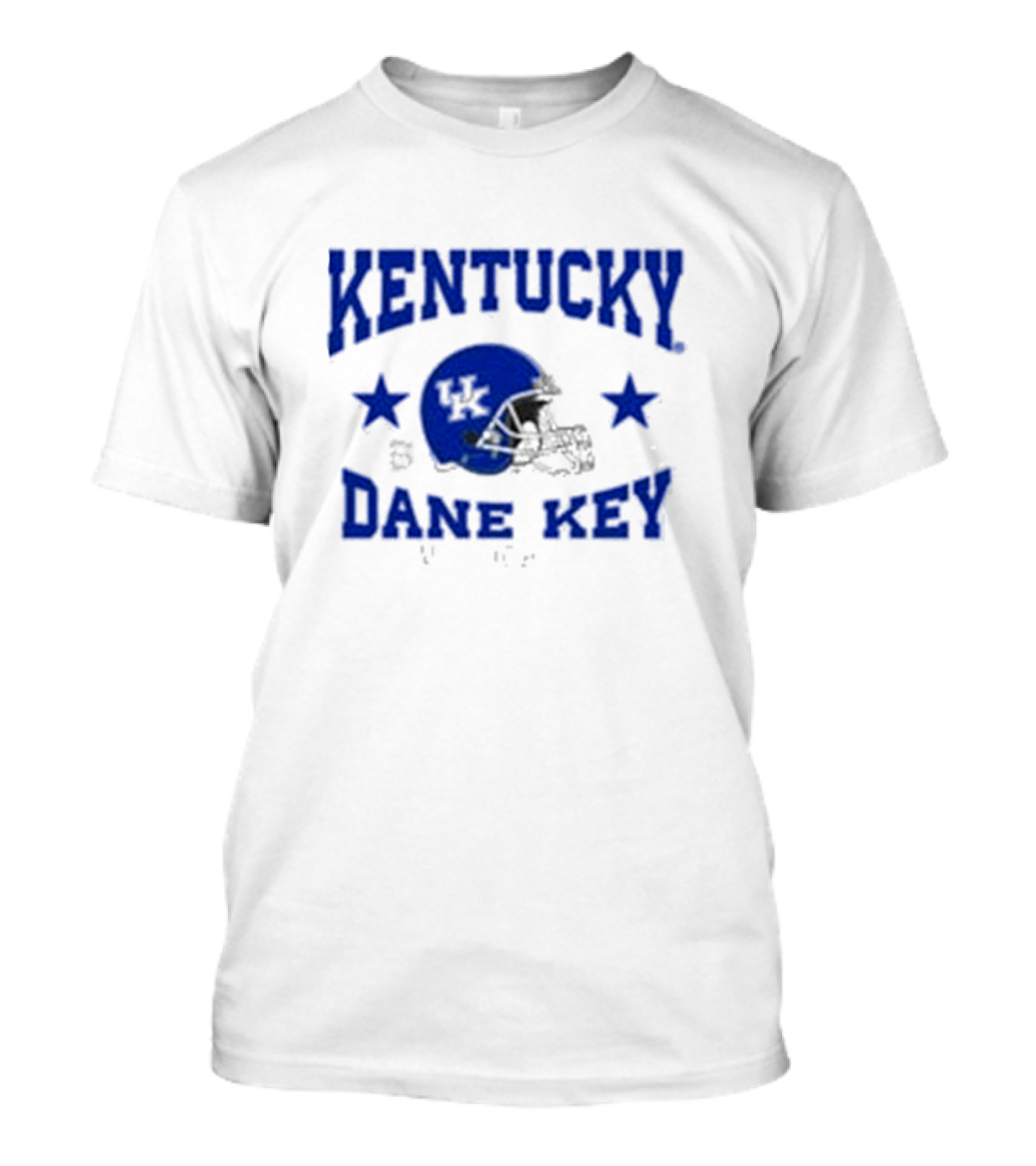 Kentucky Dane Key Football Helmet Stars T-Shirt