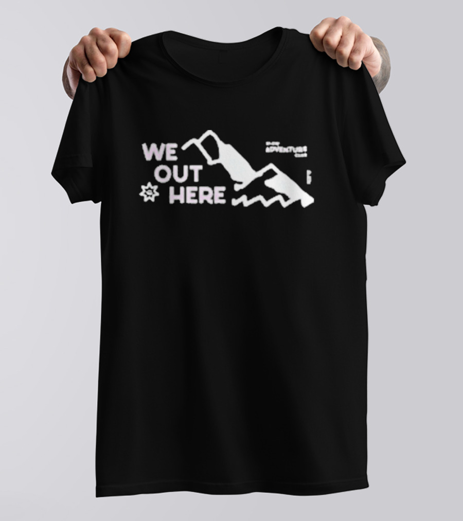 We Out Here Slow Adventure Club Mountain T-Shirt