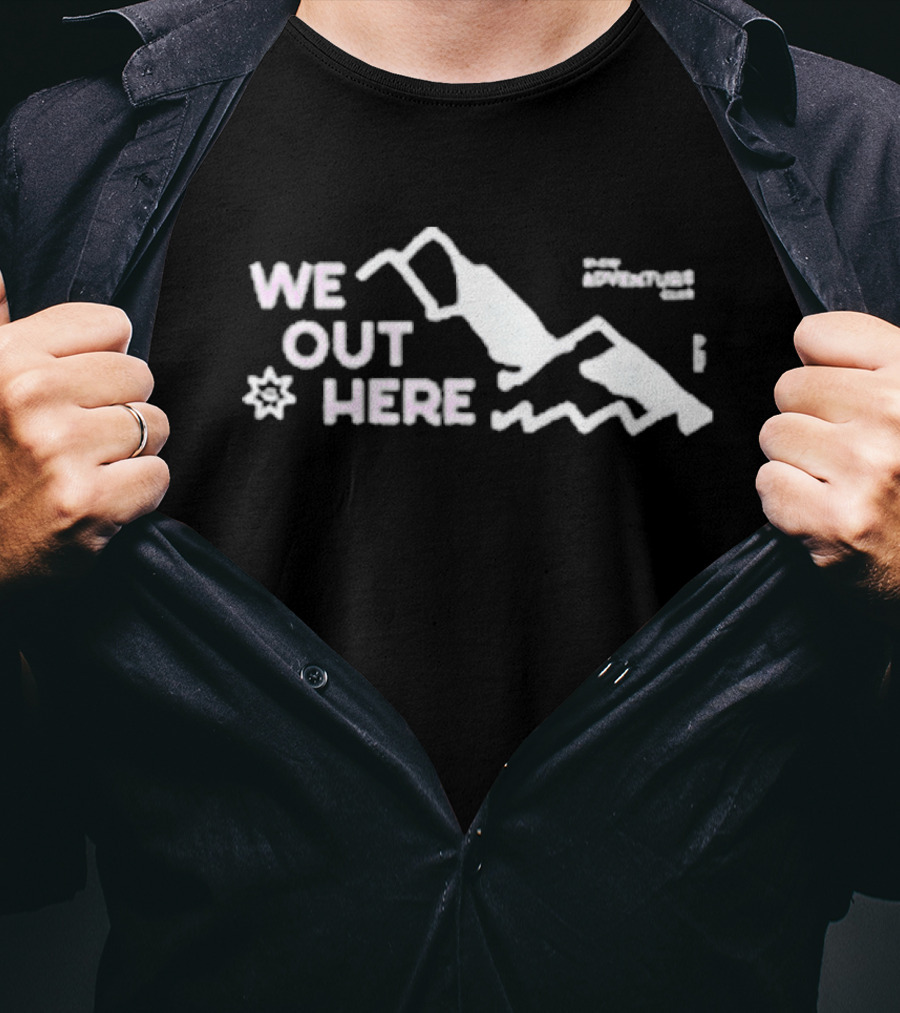 We Out Here Slow Adventure Club Mountain T-Shirt
