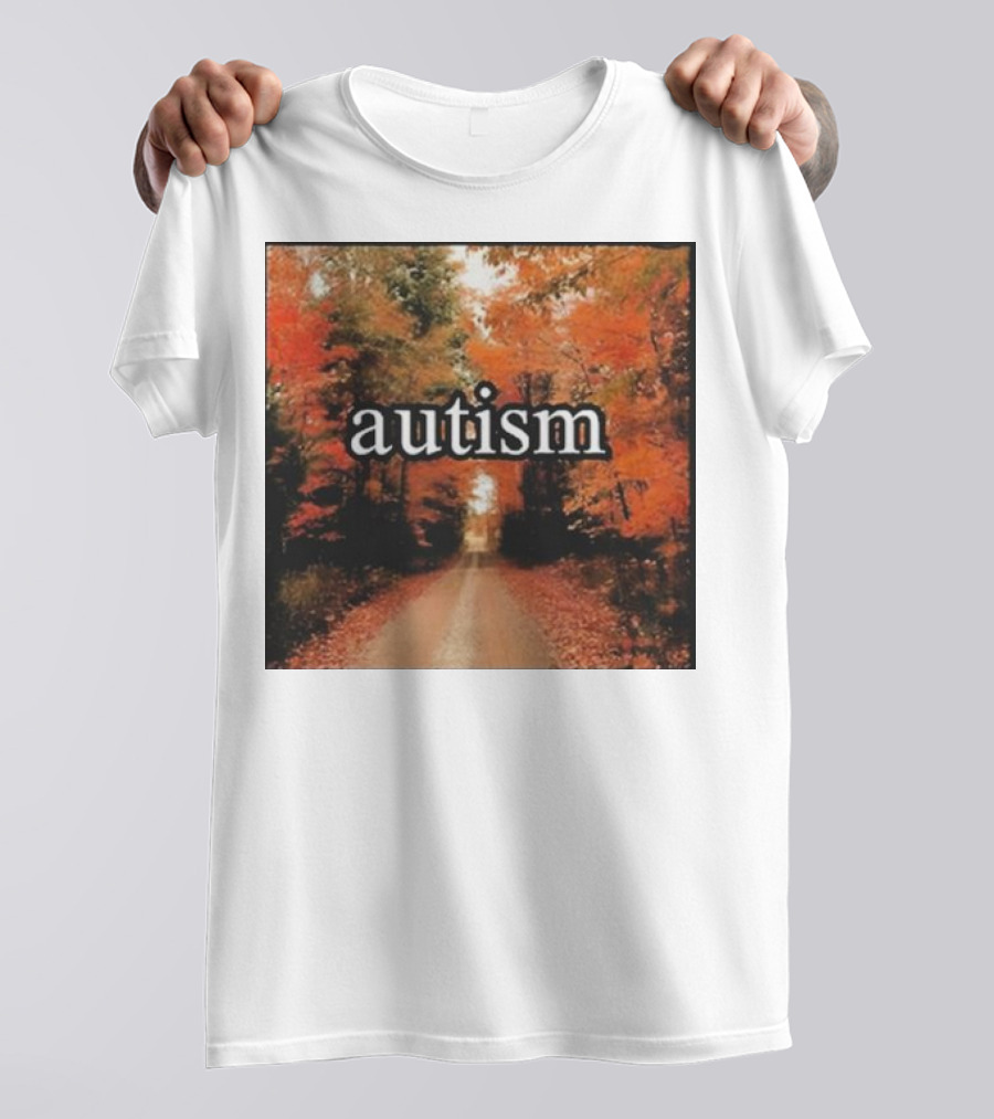 Autism In An Autumn Forest Pathway T-Shirt