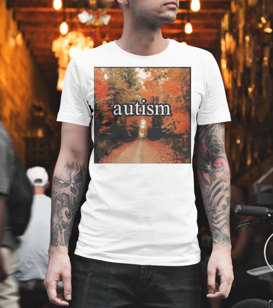 Autism In An Autumn Forest Pathway T-Shirt