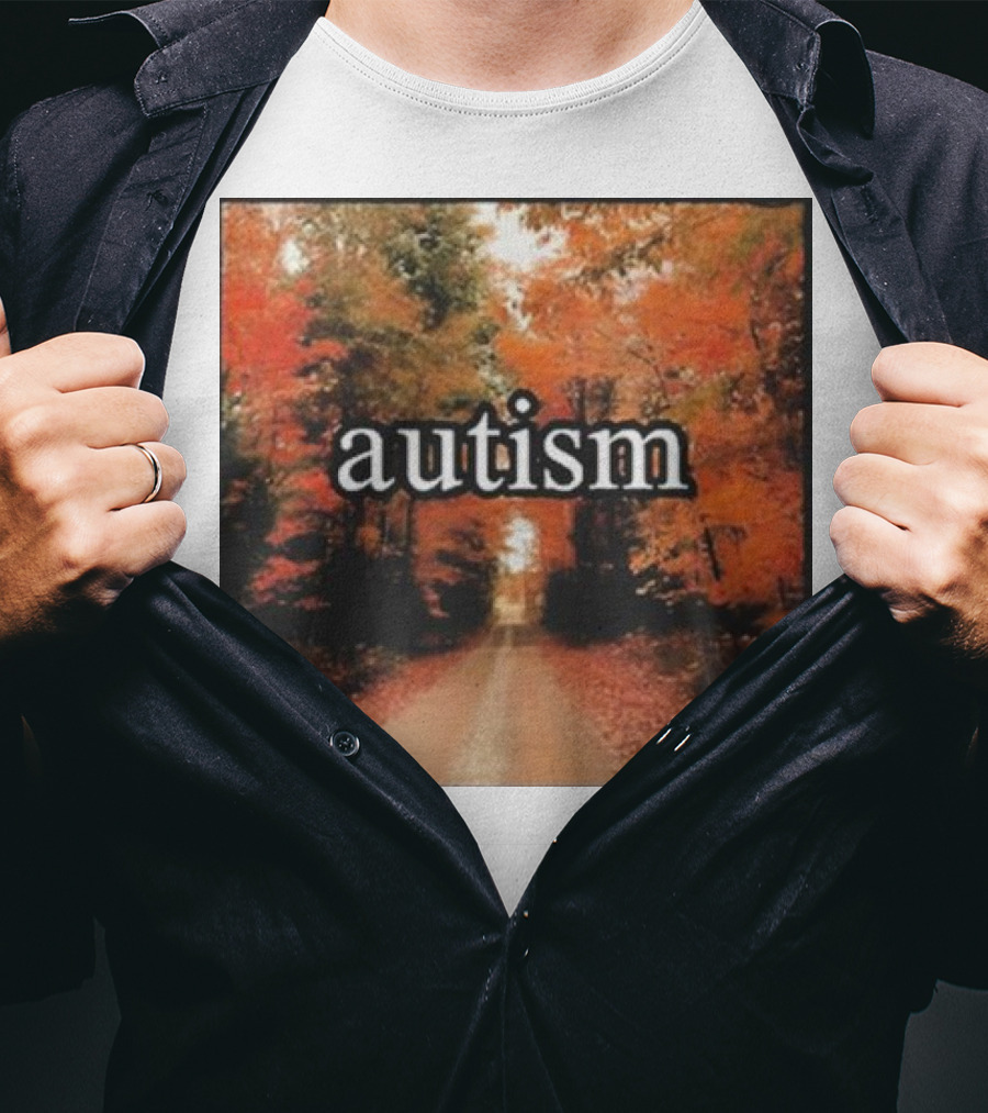 Autism In An Autumn Forest Pathway T-Shirt