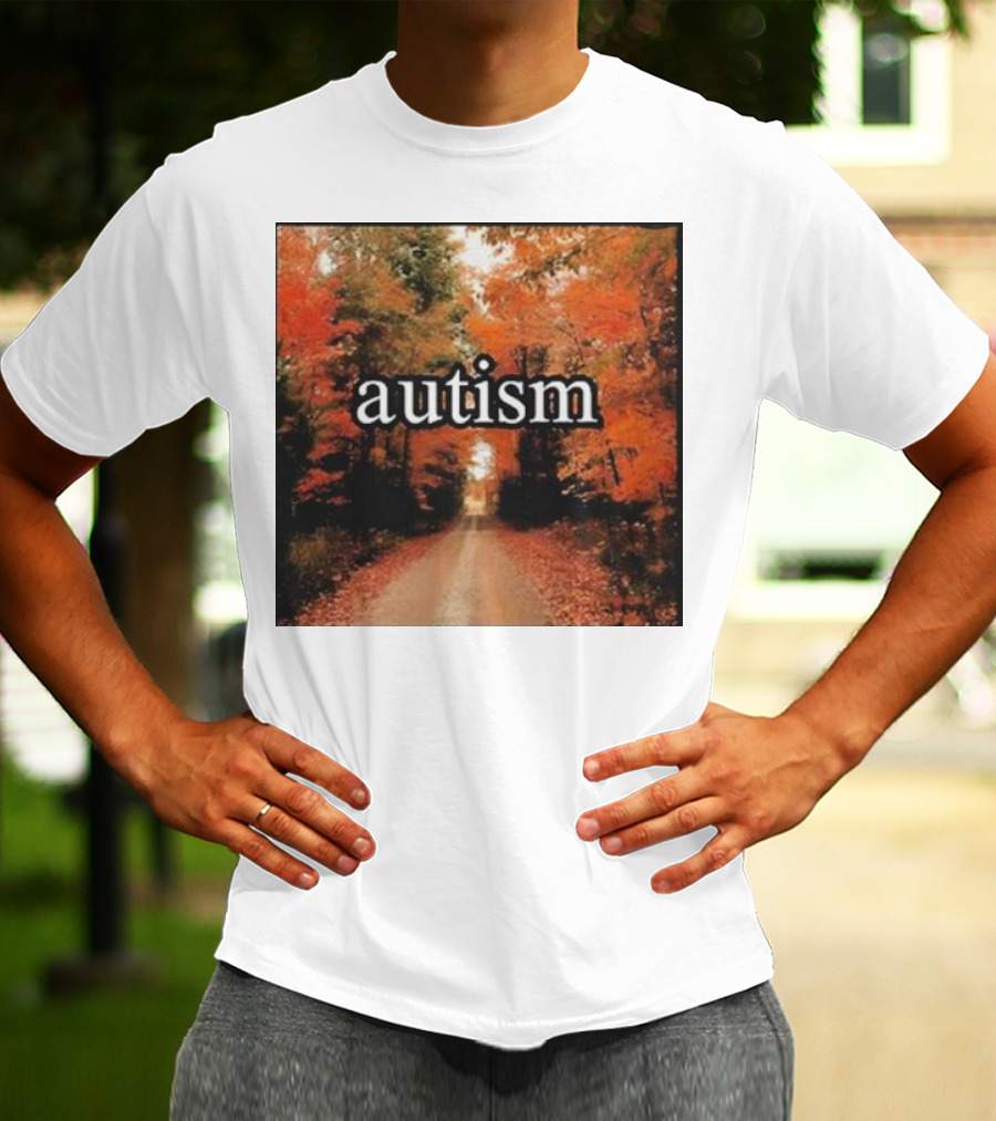 Autism In An Autumn Forest Pathway T-Shirt