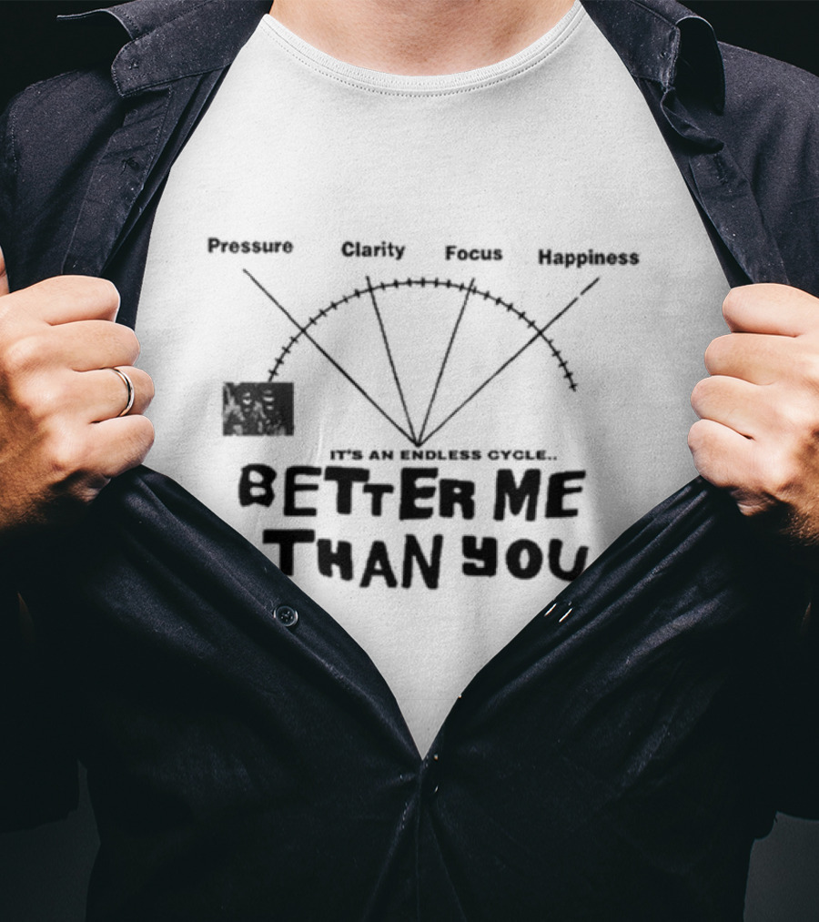 Pressure Clarity Focus Happiness Better Me Than You It's An Endless Cycle T-Shirt