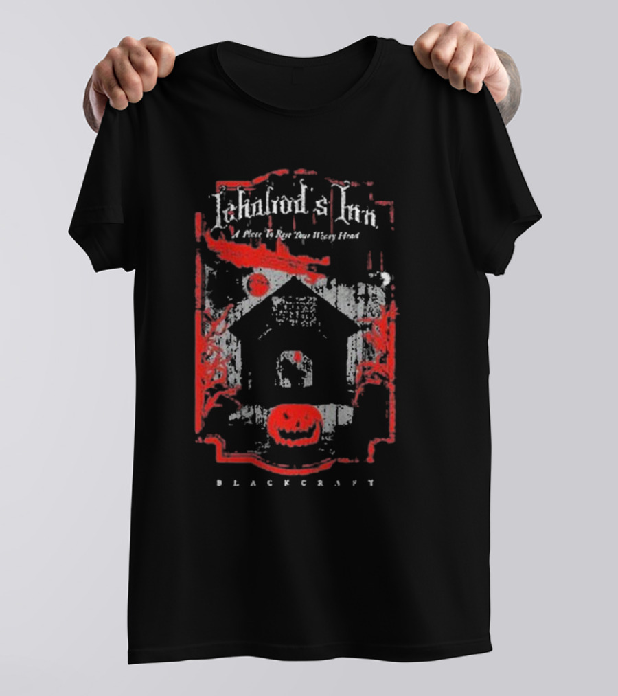 Blackcraft Cult Ichabod's Inn Haunted House Pumpkin Moon T-Shirt