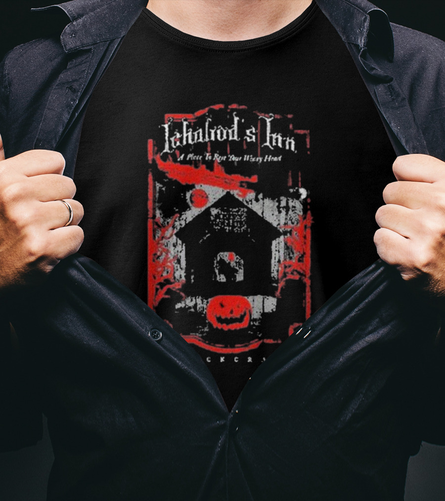 Blackcraft Cult Ichabod's Inn Haunted House Pumpkin Moon T-Shirt