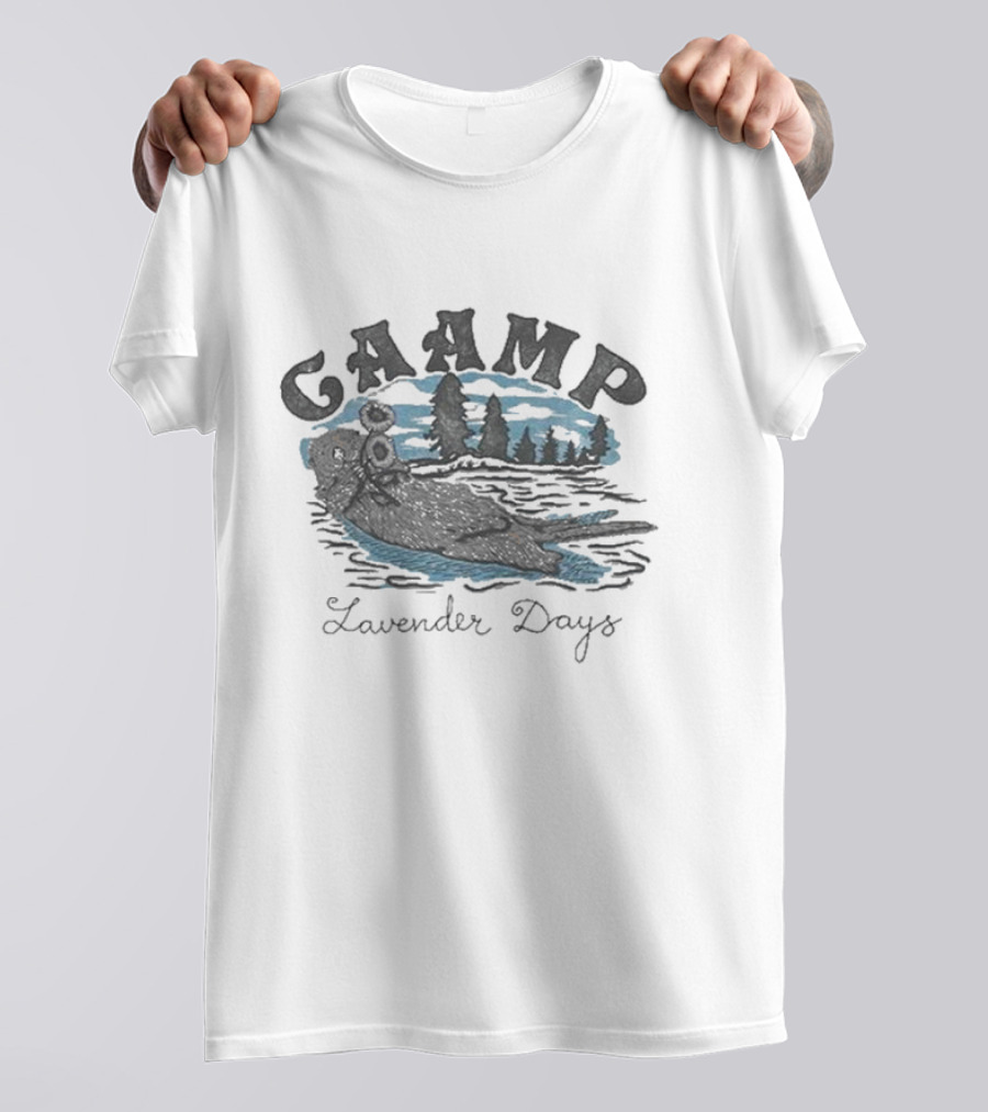 CAAMP The Band Otter Lavender Days Lake Scene T-Shirt