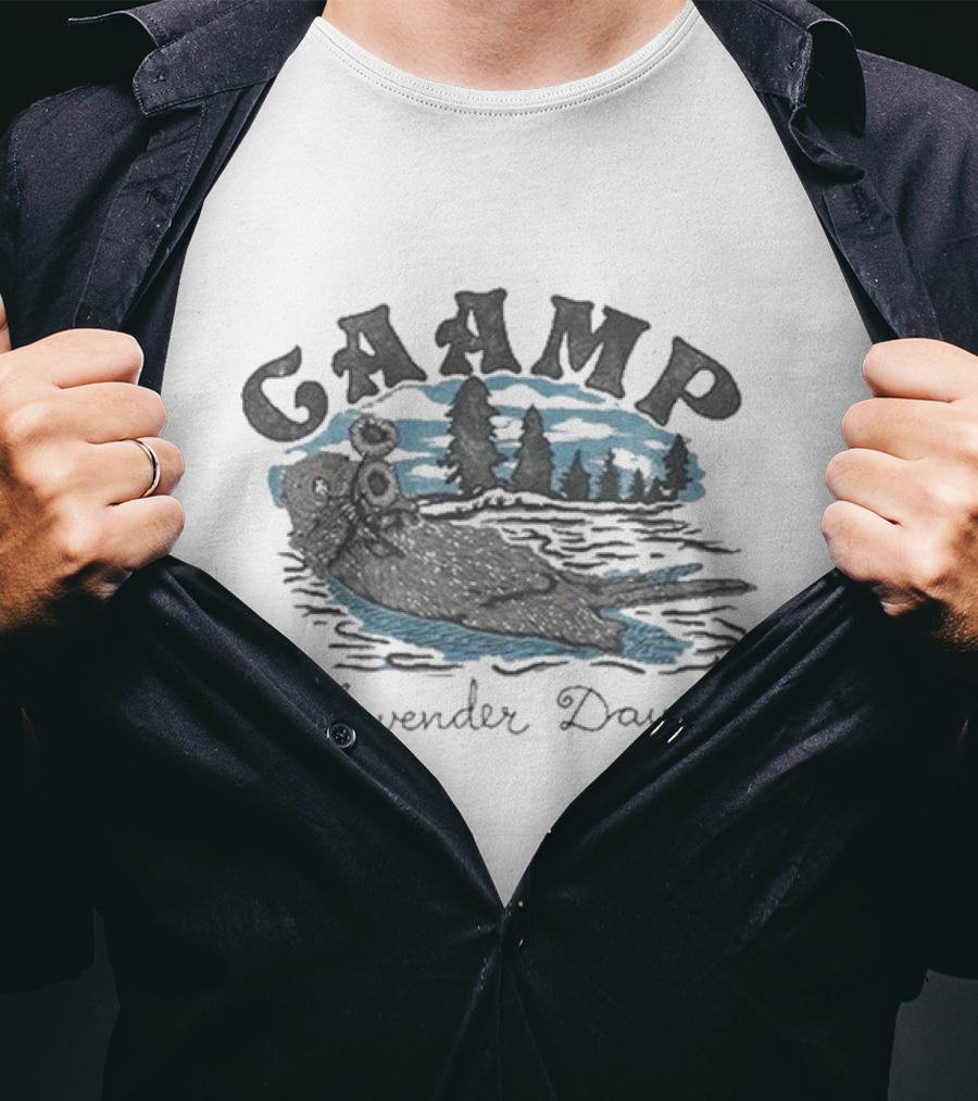 CAAMP The Band Otter Lavender Days Lake Scene T-Shirt