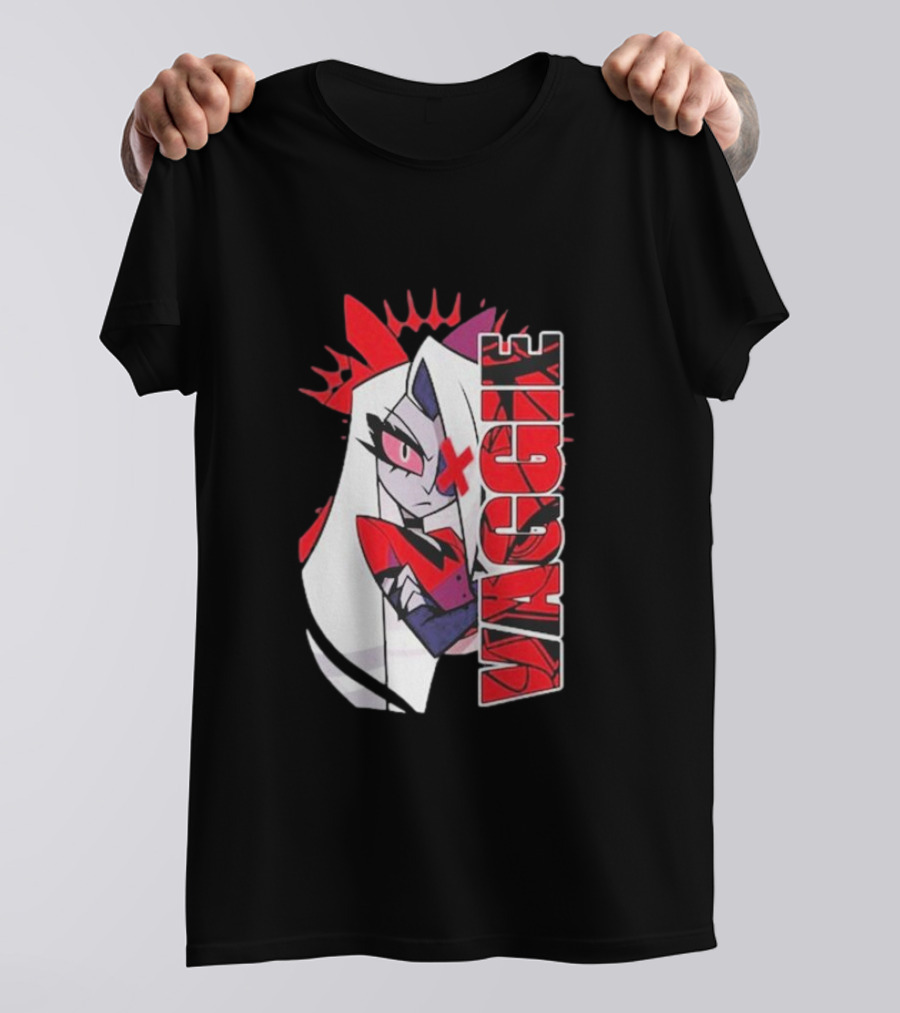 Hazbin Hotel Vaggie Red And White Character T-Shirt