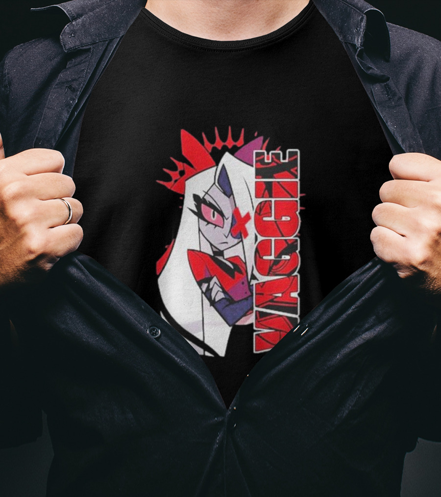 Hazbin Hotel Vaggie Red And White Character T-Shirt
