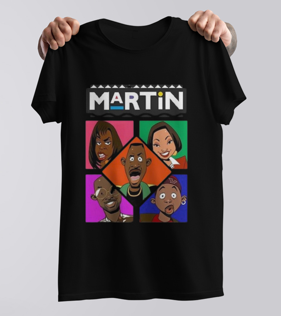 Martin Lawrence Martin TV Show Cartoon Characters T-Shirt