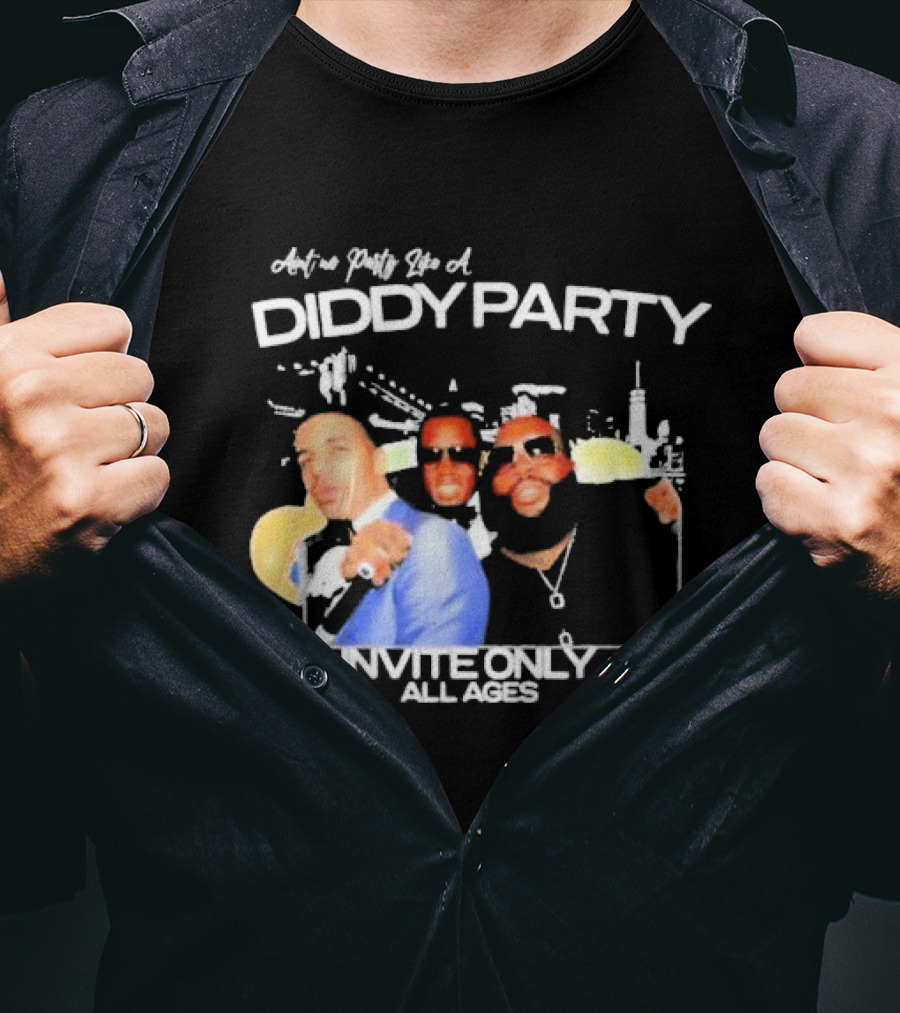 Ain’t No Party Like A Diddy Party Invite Only All Ages City Skyline T-Shirt