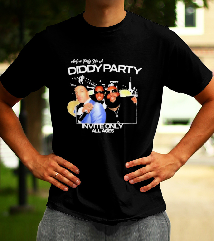 Ain’t No Party Like A Diddy Party Invite Only All Ages City Skyline T-Shirt