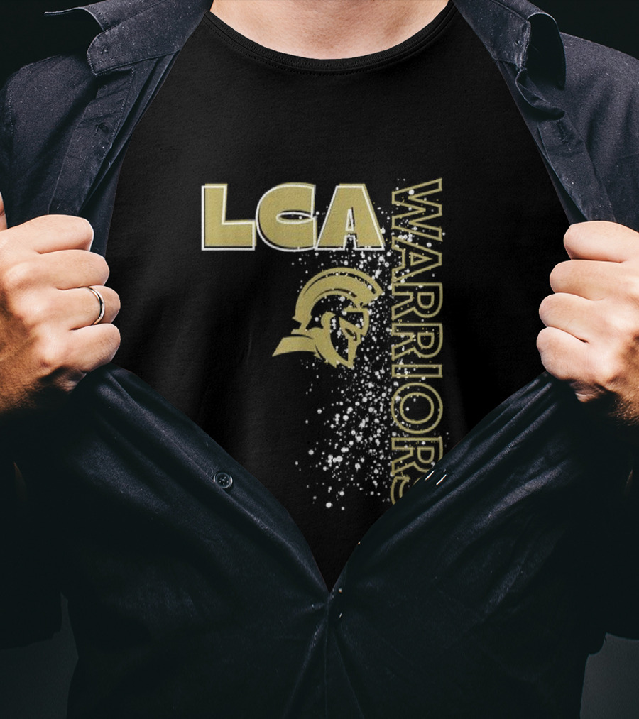 LCA Warriors Gold Helmet Spartans T-Shirt