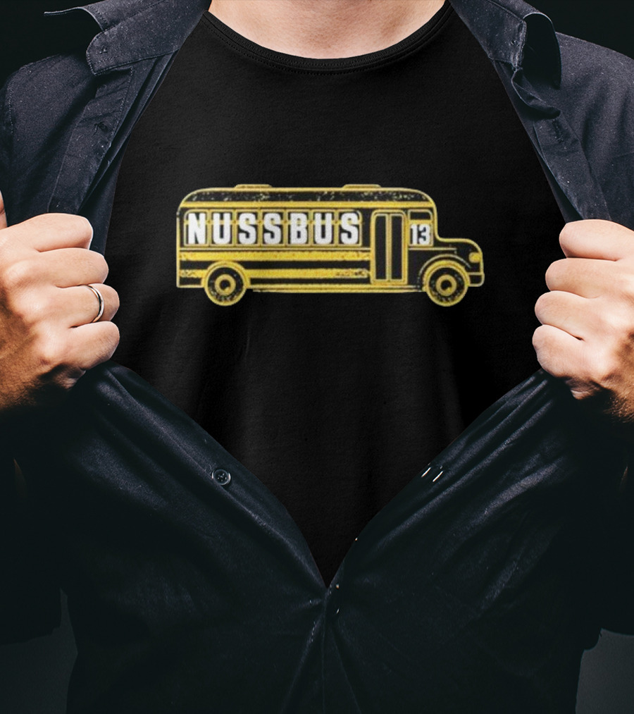 Matt Flynn Nuss Bus 13 Black And Yellow T-Shirt