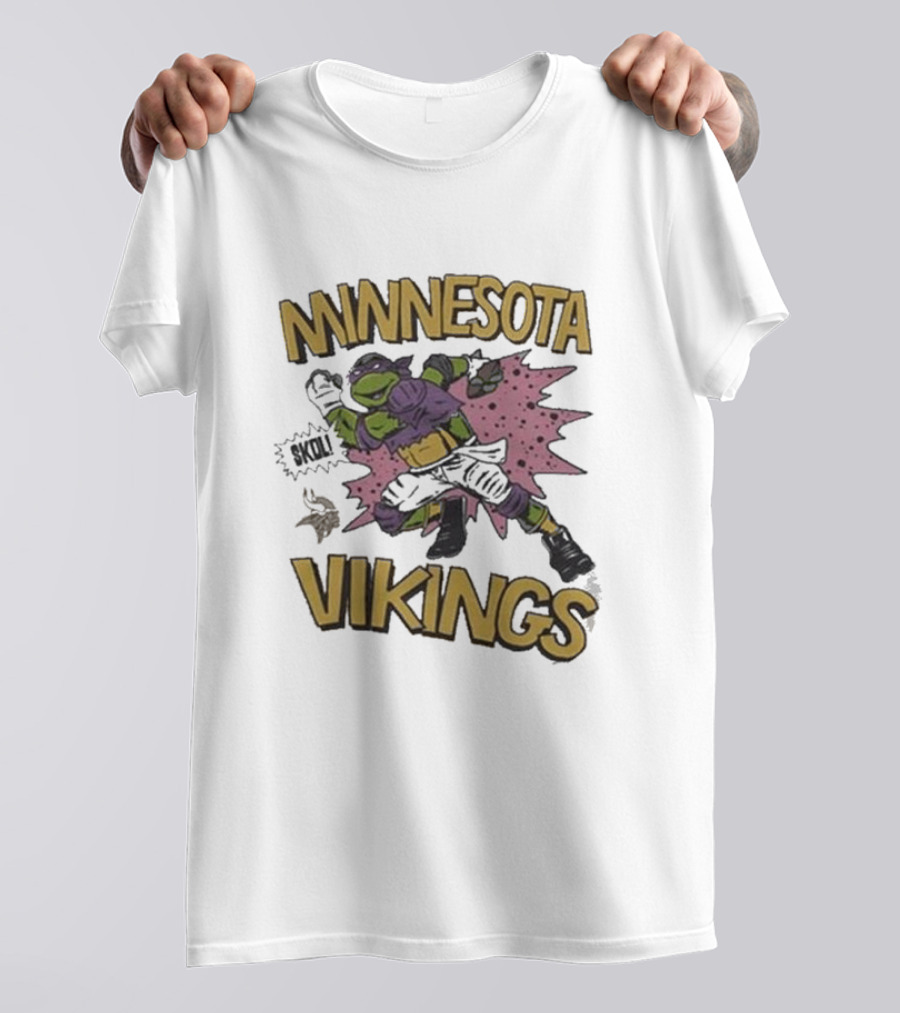 Tmnt Donatello Minnesota Vikings Crossover T-Shirt