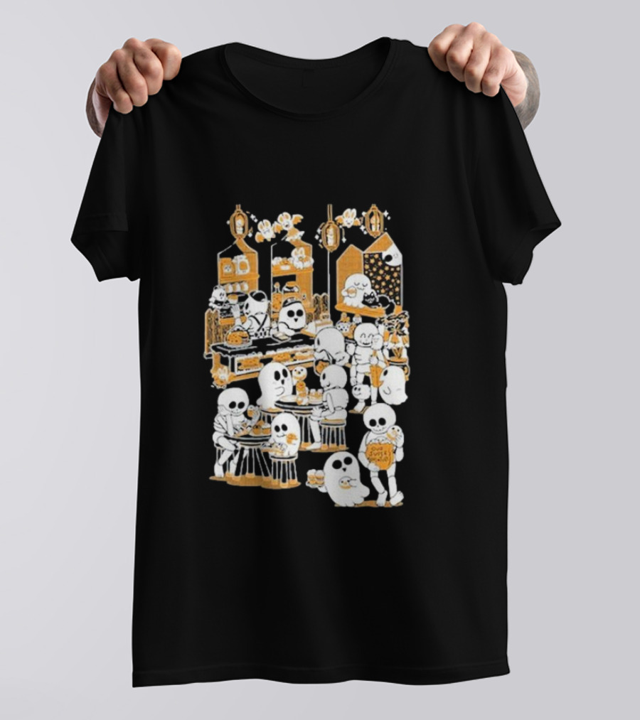 Sarah Graley Our Super Adventure Spooky Bakery Scene With Ghosts T-Shirt