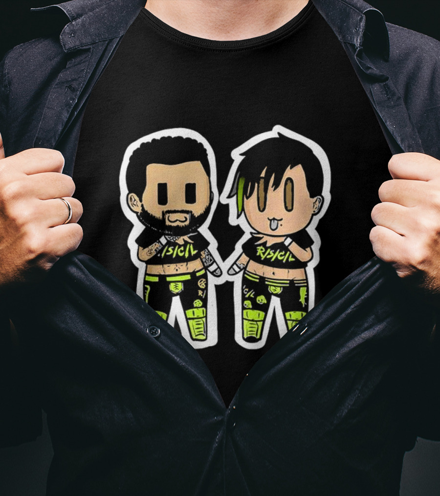 The Rascalz Trey Miguel And Zachary Wentz Rasclz Chibi Style Cartoon Characters T-Shirt
