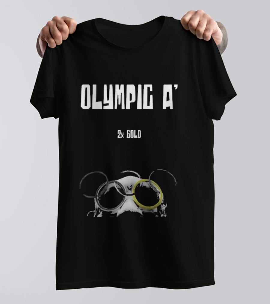 Olympic A' 2X Gold Rings And Goggles T-Shirt