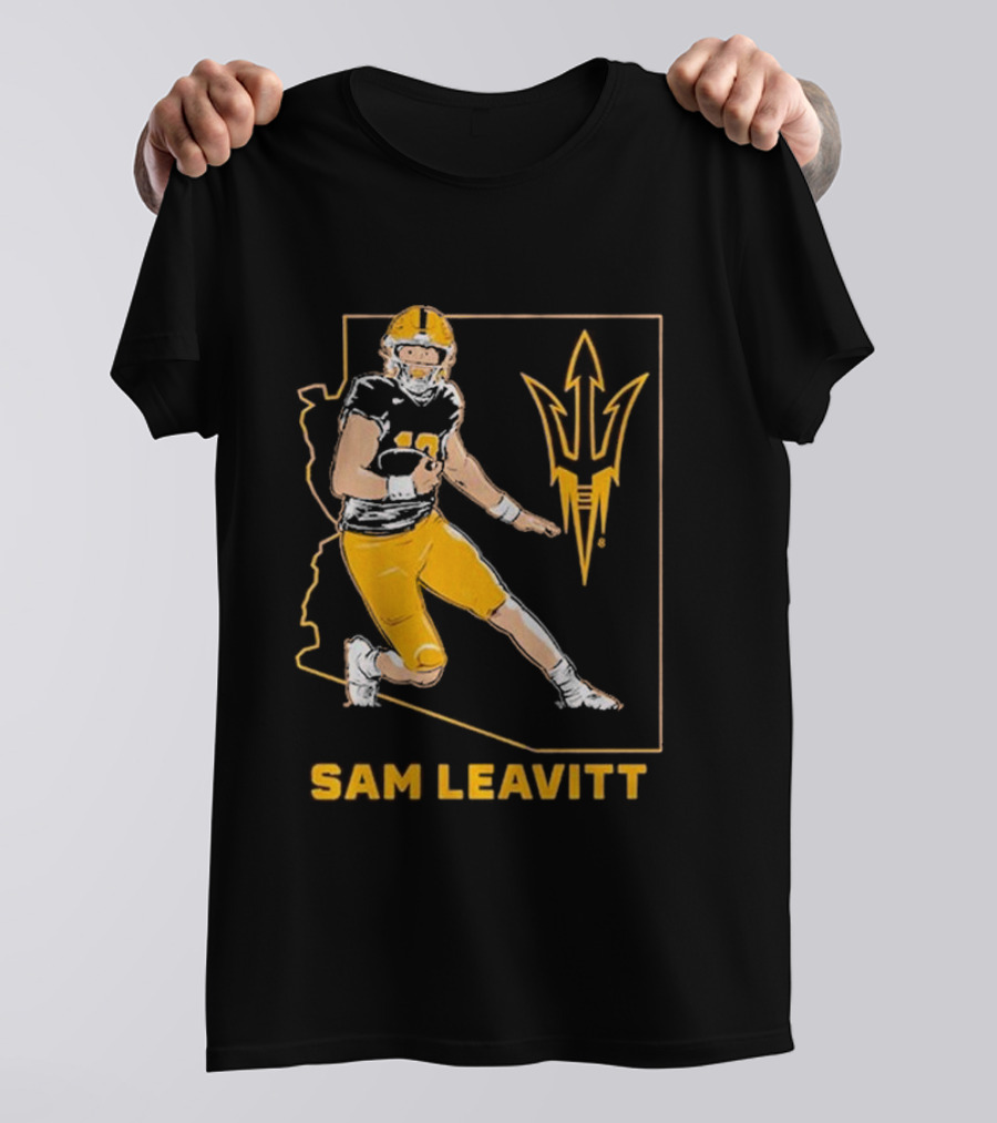 Sam Leavitt ASU Football State T-Shirt