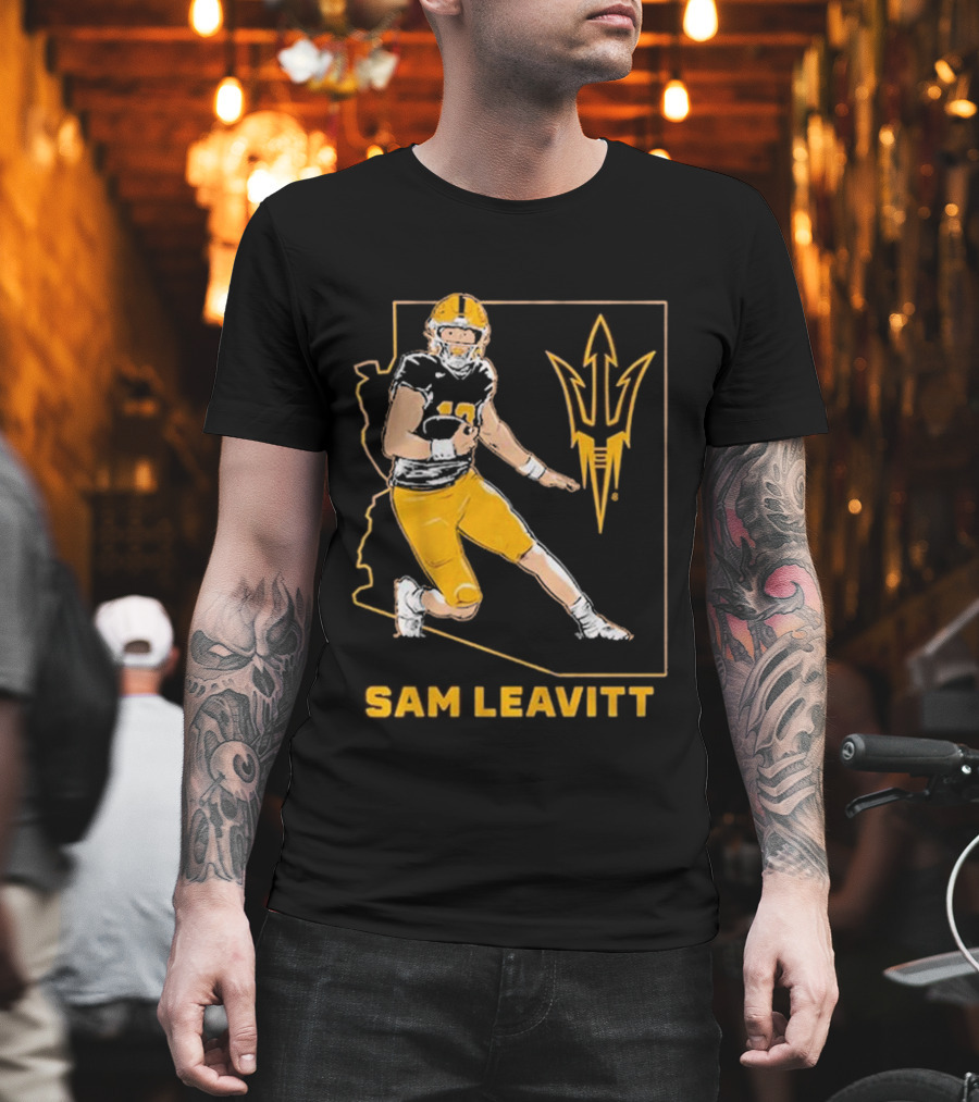 Sam Leavitt ASU Football State T-Shirt