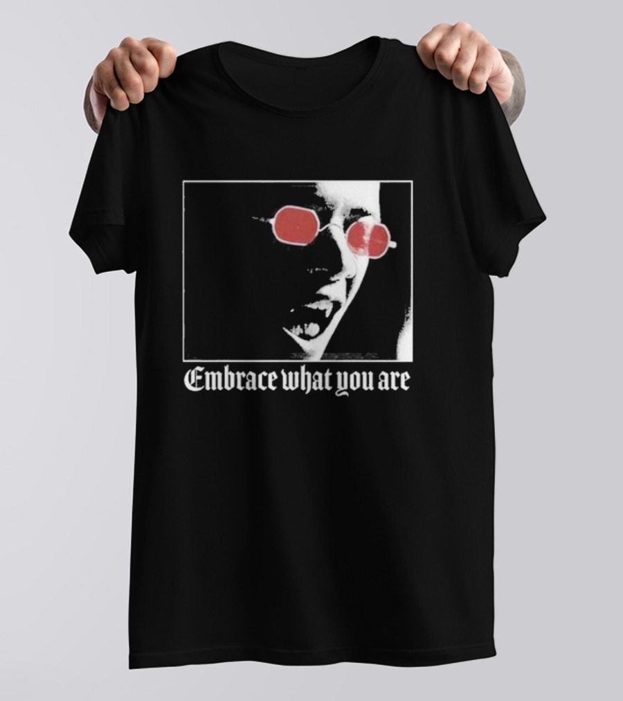 Bimolloy Embrace What You Are Red Glasses T-Shirt