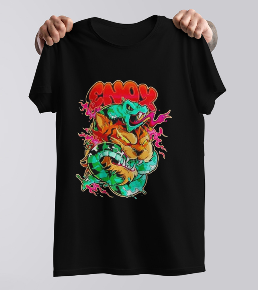 Enox Vibrant Serpent Striker 2025 Tiger Roar Embrace T-Shirt