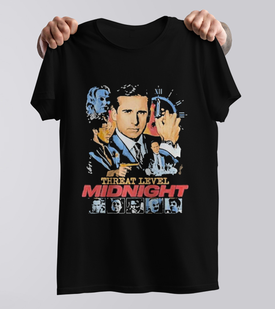 Threat Level Midnight Michael Scarn And Gabby Williams Collaboration T-Shirt