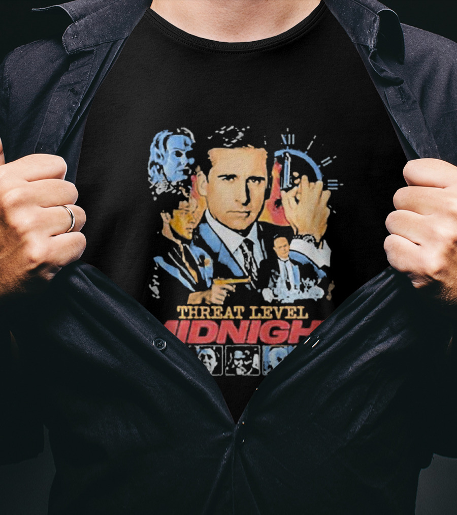 Threat Level Midnight Michael Scarn And Gabby Williams Collaboration T-Shirt