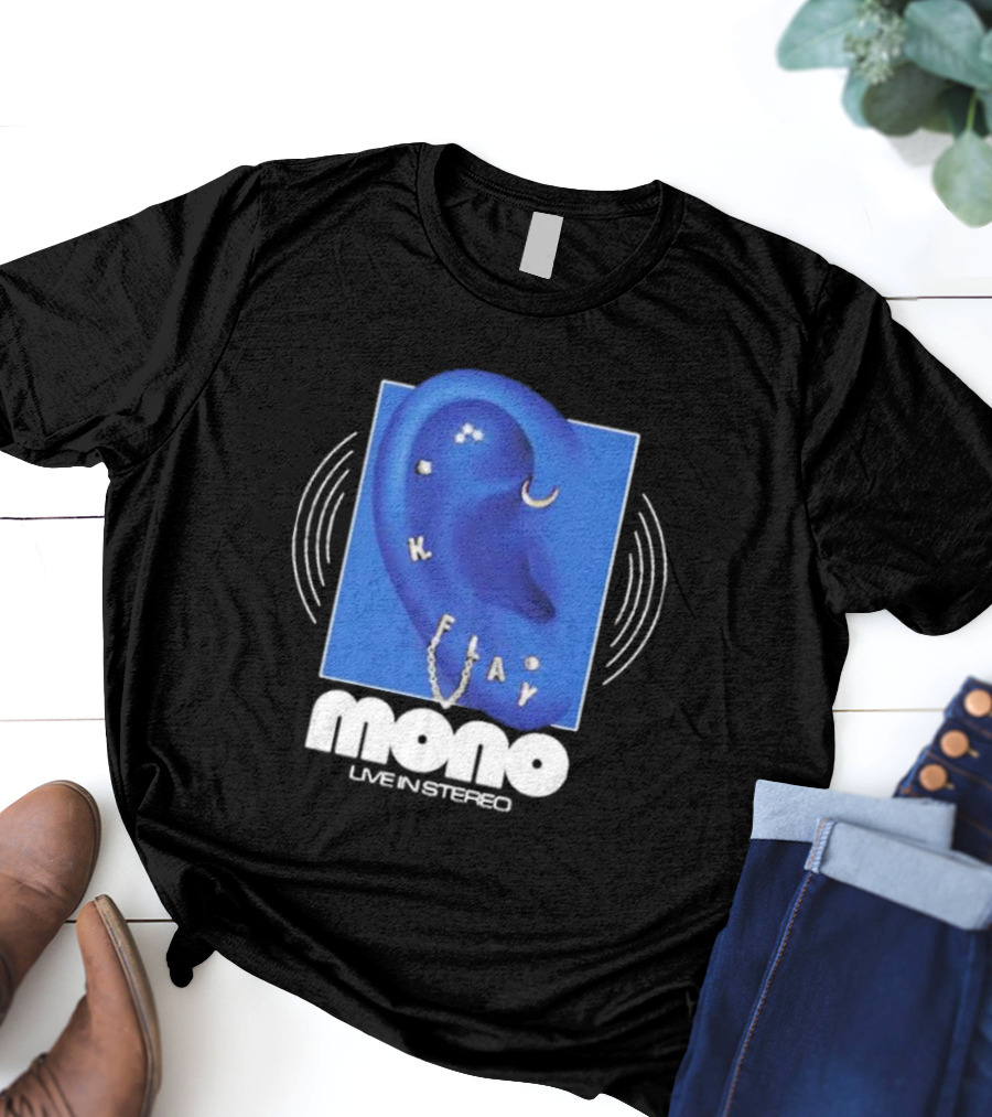 Mono Live In Stereo K Flay Blue Ear T-Shirt