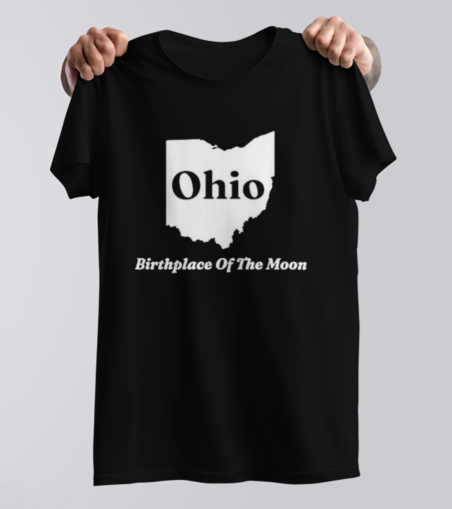 Ohio Birthplace Of The Moon State Map T-Shirt