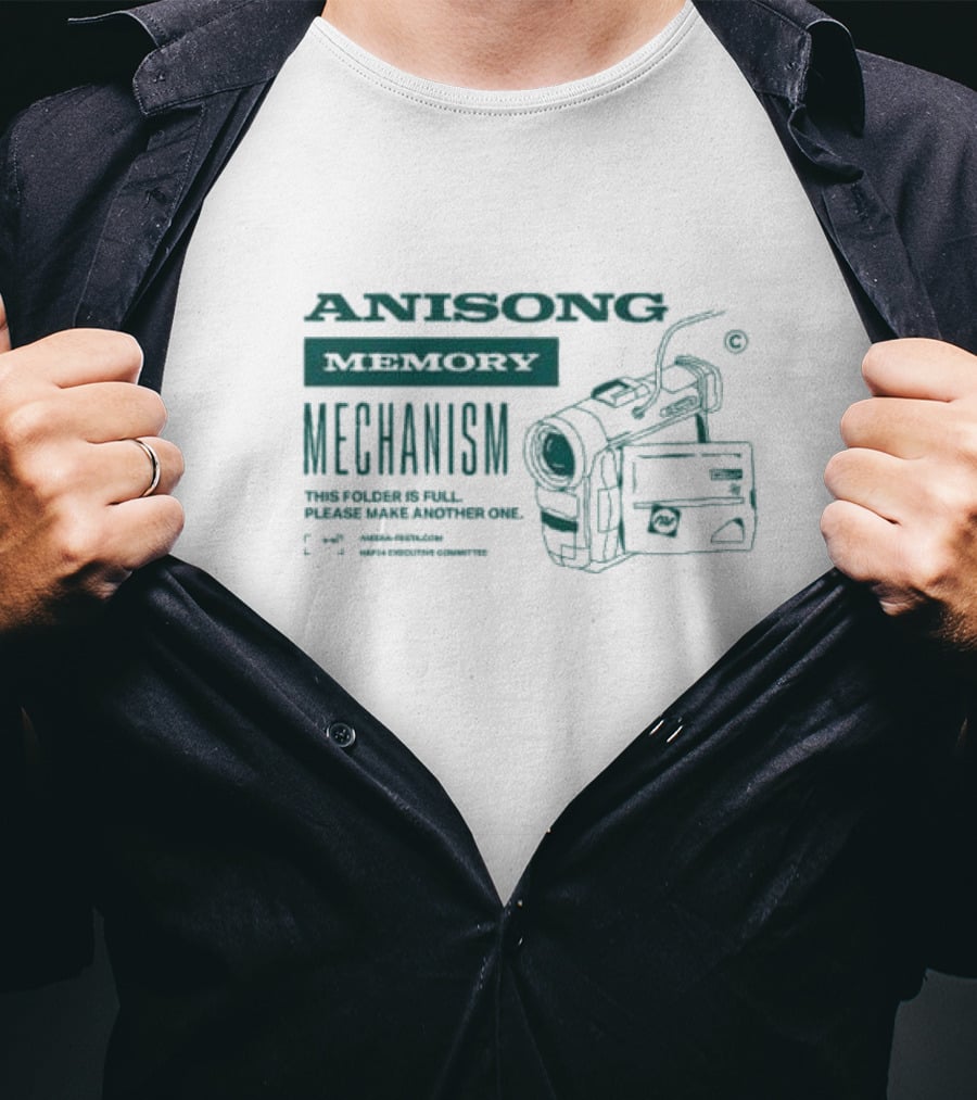 Anisong Memory Mechanism Camcorder This Folder Is Full Please Make Another One T-Shirt
