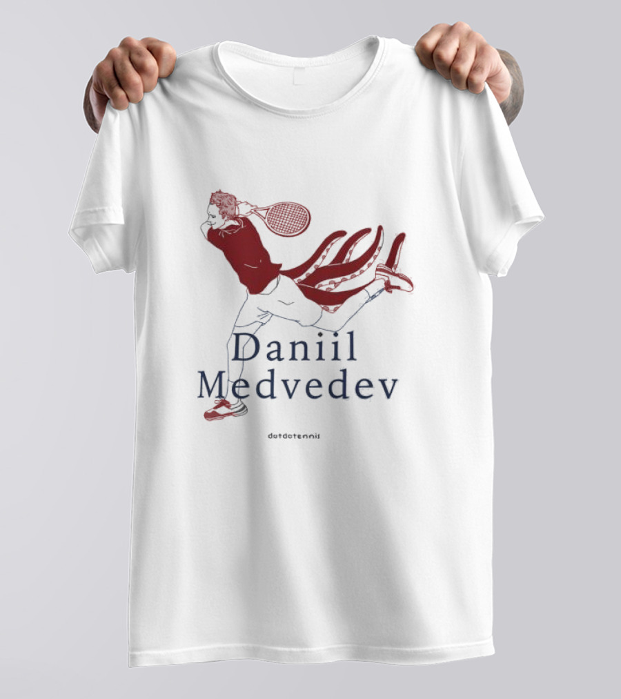 Daniil Medvedev Dotdotennis Tennis Player Action T-Shirt