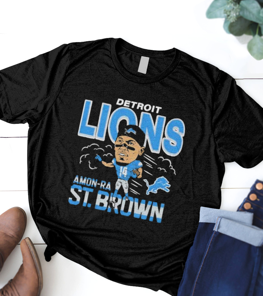 Detroit Lions Amon-Ra St. Brown Player T-Shirt