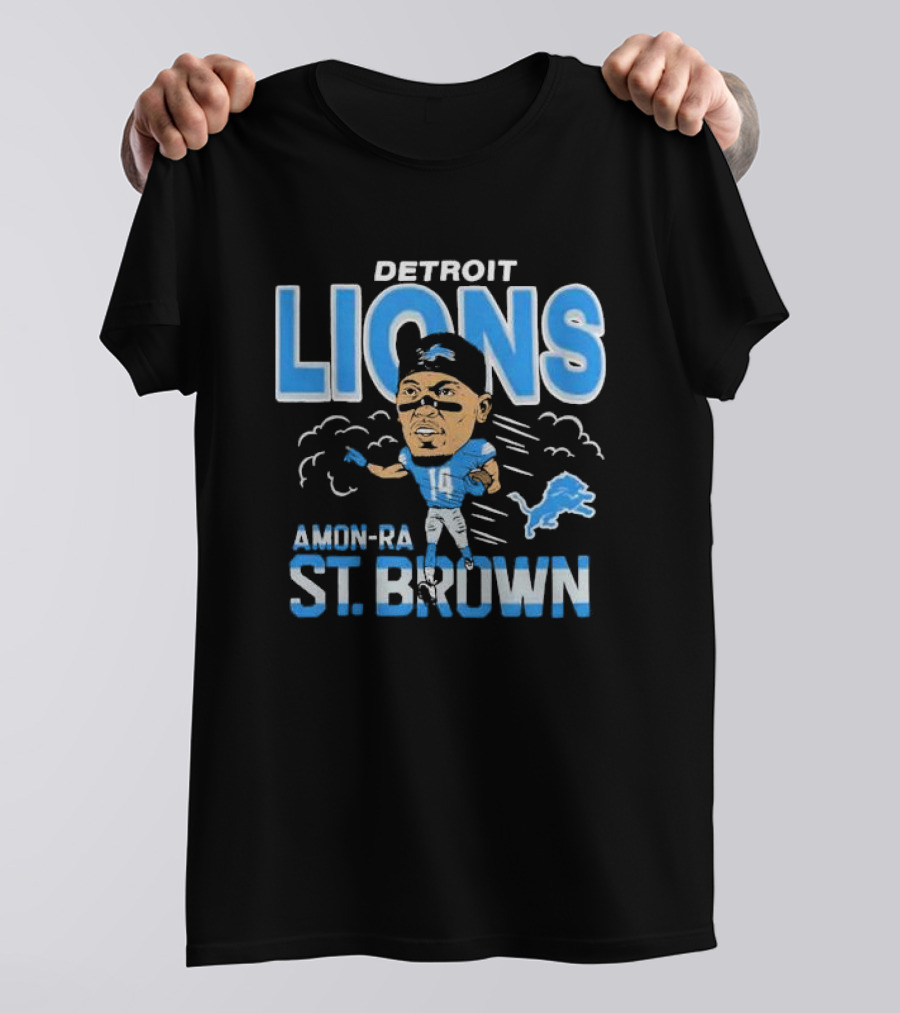 Detroit Lions Amon-Ra St. Brown Player T-Shirt