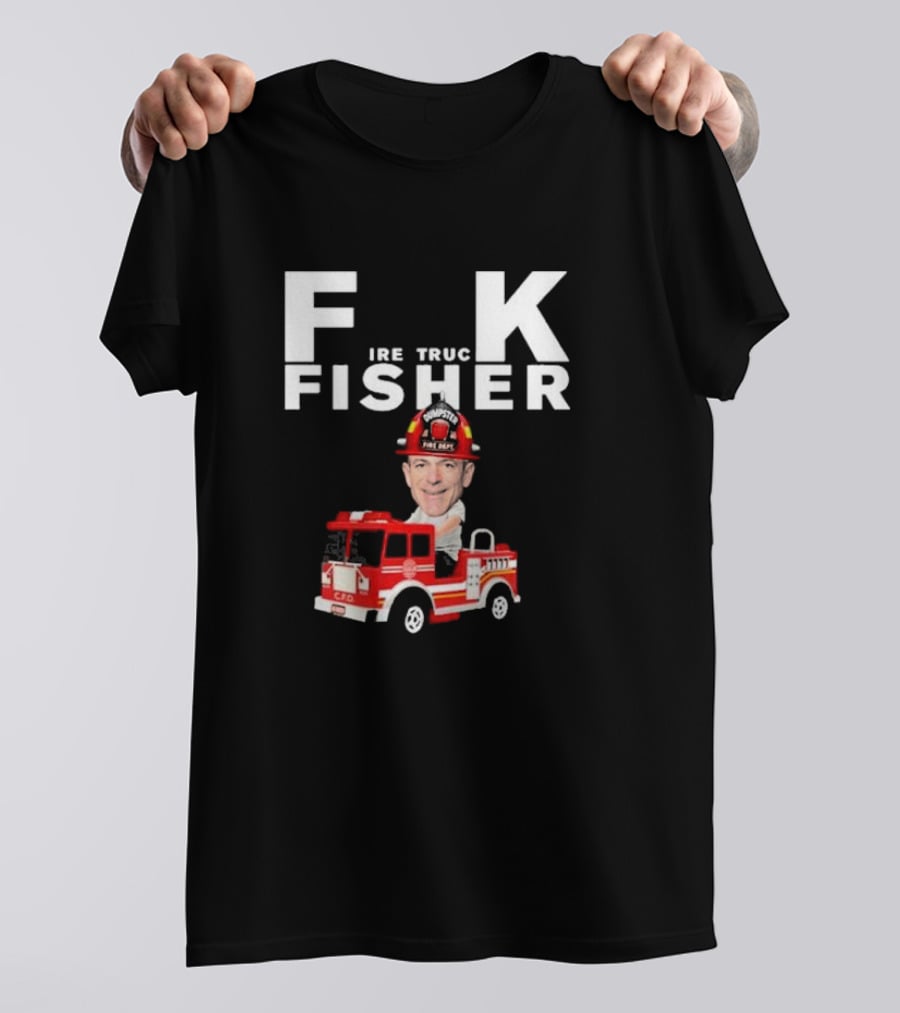 Fisher Fire Truck Dumpster Fire Dept T-Shirt