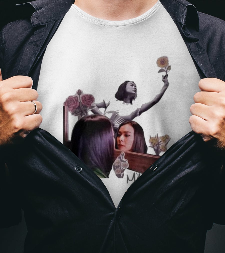 Mitski Collage With Flowers And Reflective T-Shirt