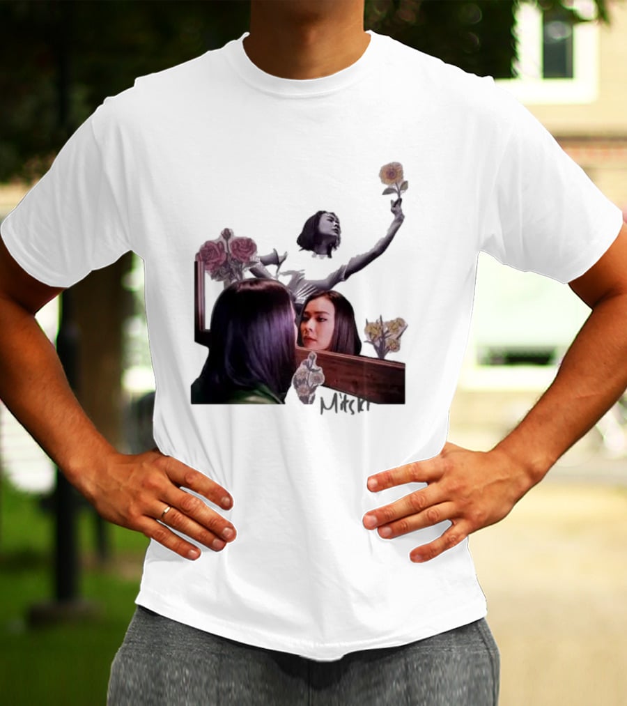 Mitski Collage With Flowers And Reflective T-Shirt