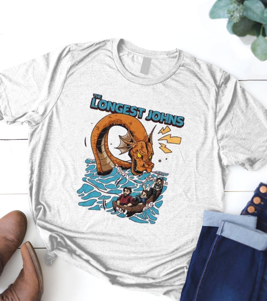 The Longest Johns Sea Monster Adventure Rowboat Journey T-Shirt