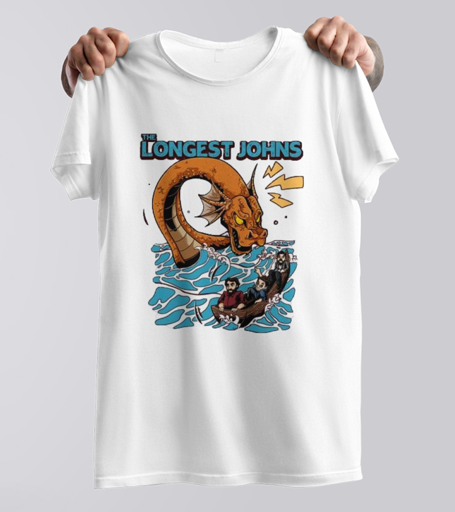 The Longest Johns Sea Monster Adventure Rowboat Journey T-Shirt