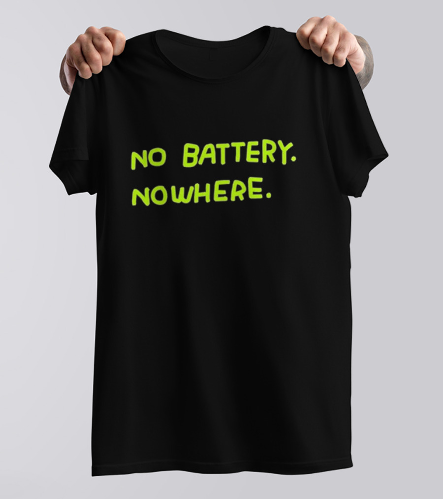 No Battery Nowhere Zoe Bread T-Shirt