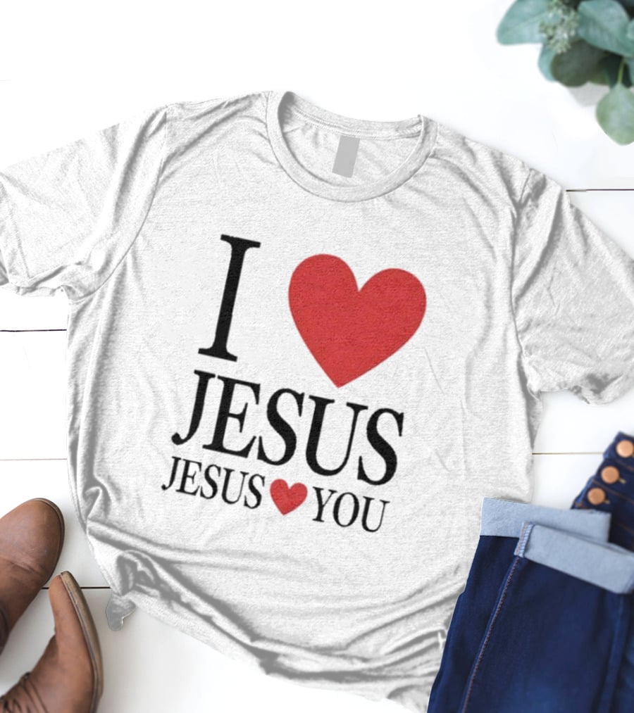Bryce Crawford I Heart Jesus Jesus Loves You T-Shirt
