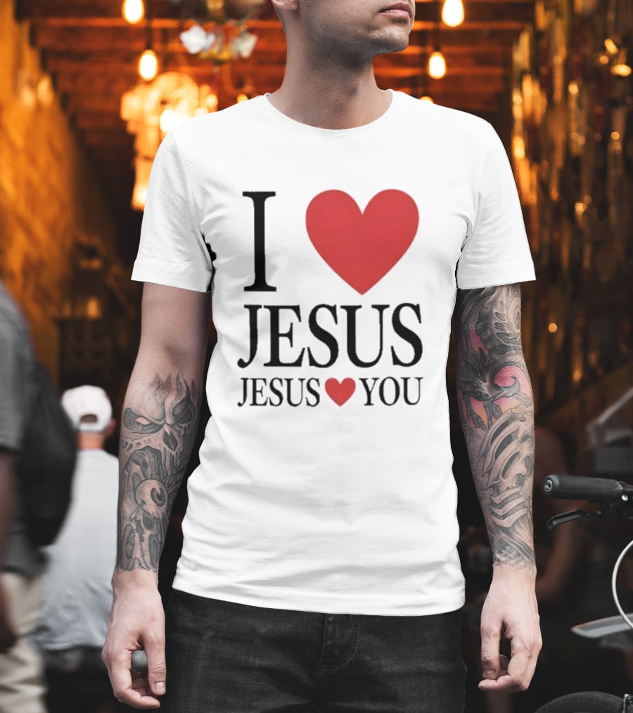 Bryce Crawford I Heart Jesus Jesus Loves You T-Shirt