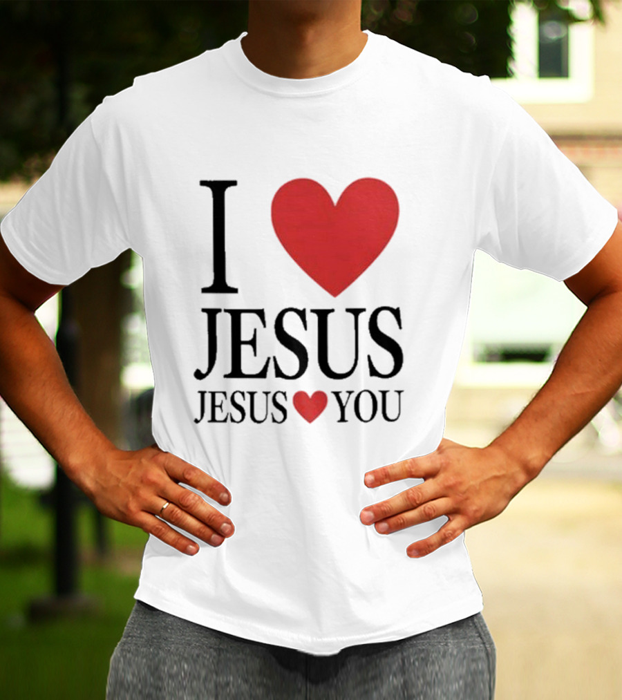 Bryce Crawford I Heart Jesus Jesus Loves You T-Shirt