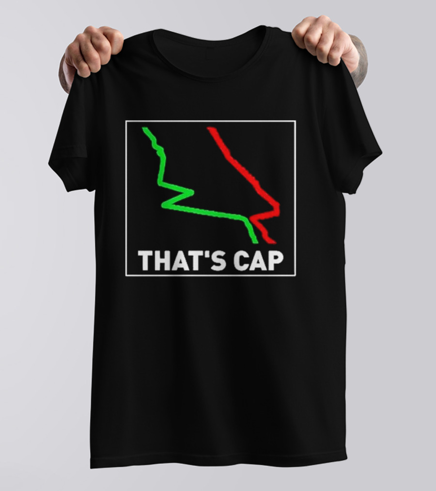 James Pettus That's Cap Red And Green Zigzag Lines T-Shirt