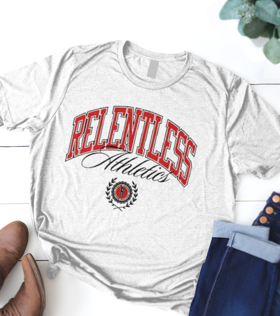 Relentless Athletics Jesse James West Logo Badge T-Shirt
