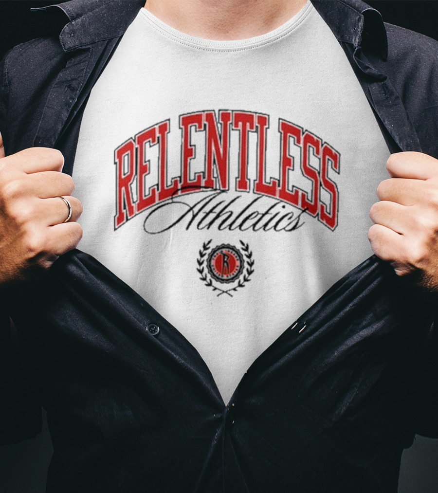 Relentless Athletics Jesse James West Logo Badge T-Shirt