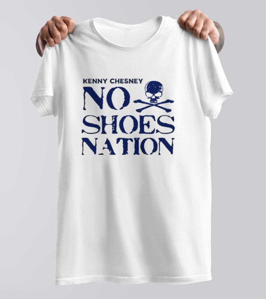 Kenny Chesney No Shoes Nation Skull Aqua T-Shirt
